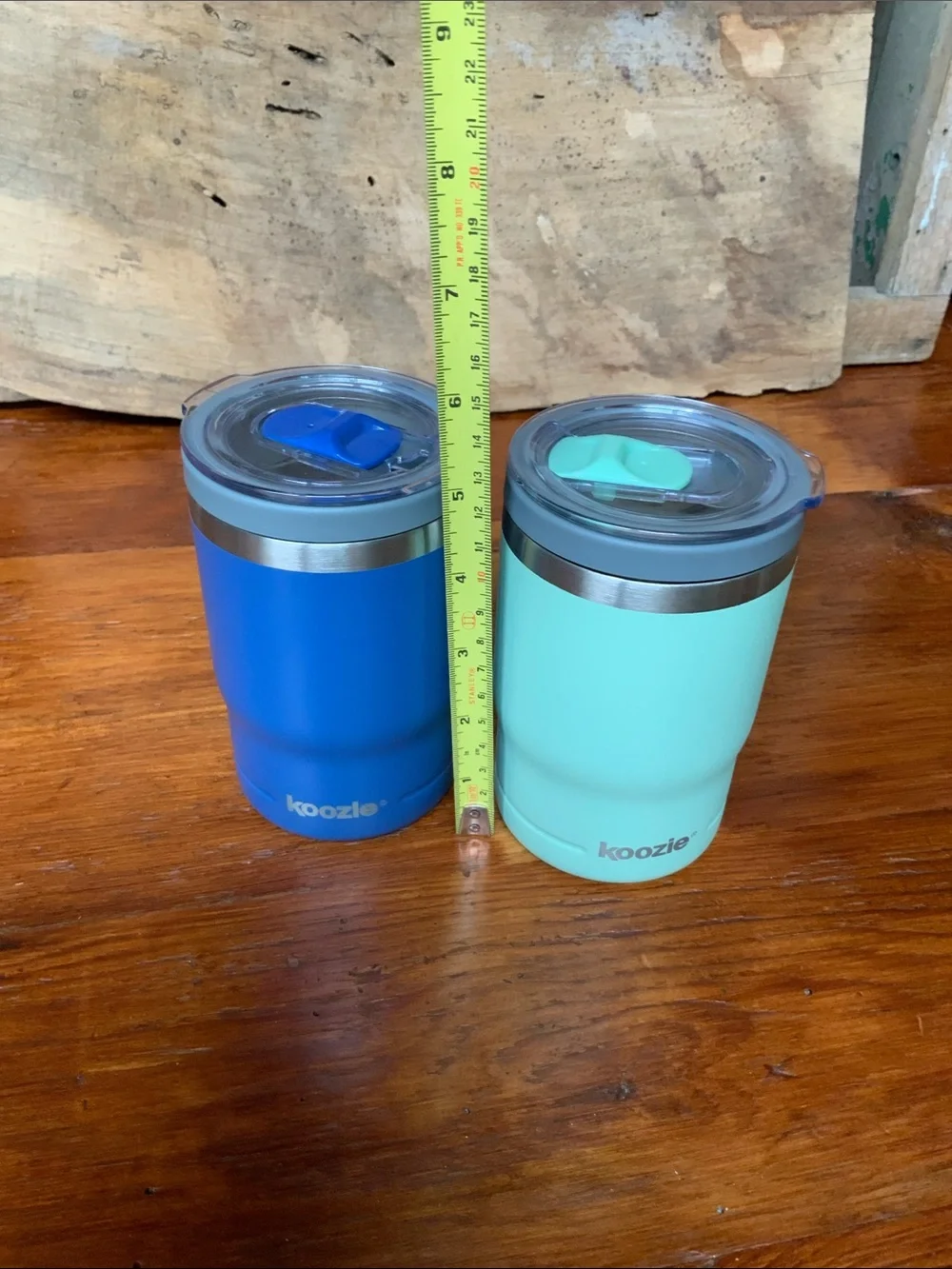 ☕️ New Set of 2 Stainless Steel Koozie Insulated Tumbler - Blue & Mint